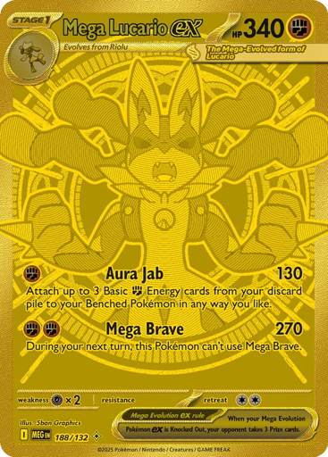 Mega Lucario ex - Mega Evolution 188