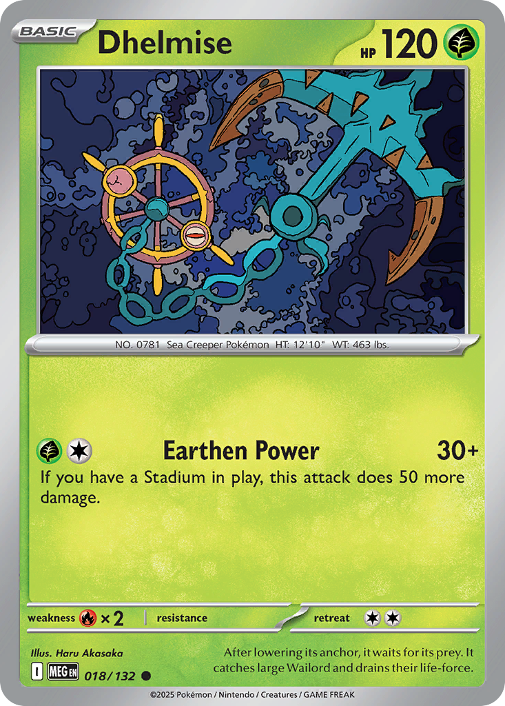 Dhelmise – Mega Evolution 018/132 Pokémon card