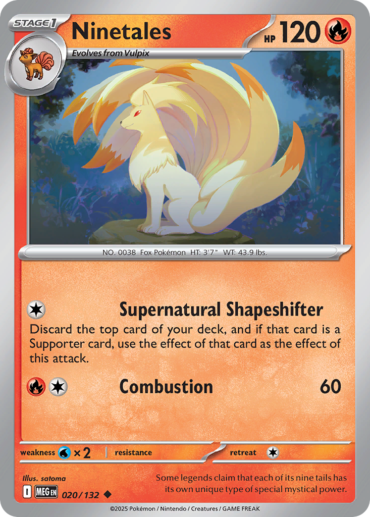 Ninetales – Mega Evolution 020/132 Pokémon card