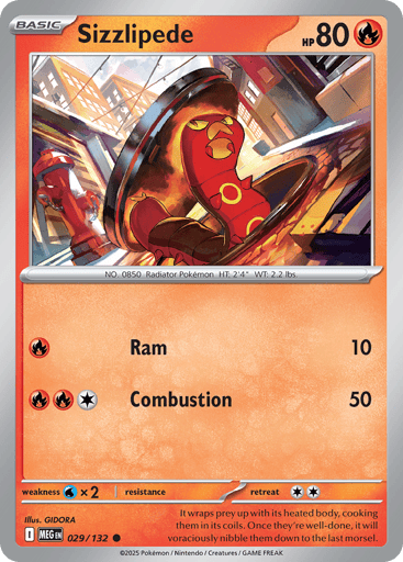 Sizzlipede - Mega Evolution 29