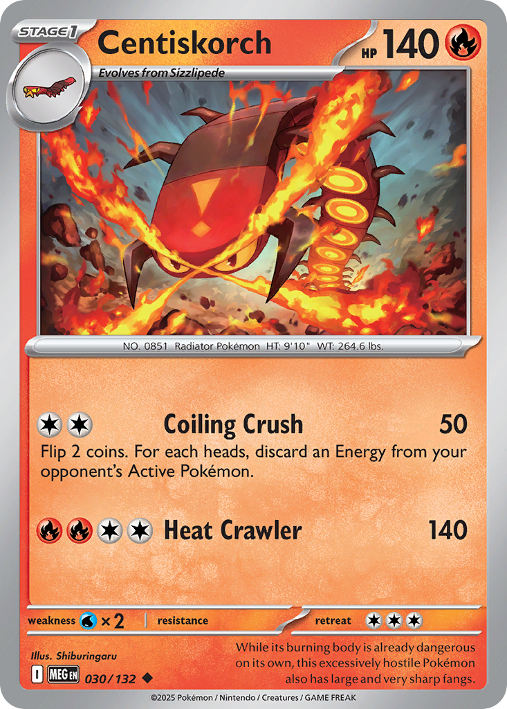 Centiskorch – Mega Evolution 030/132 Pokémon card