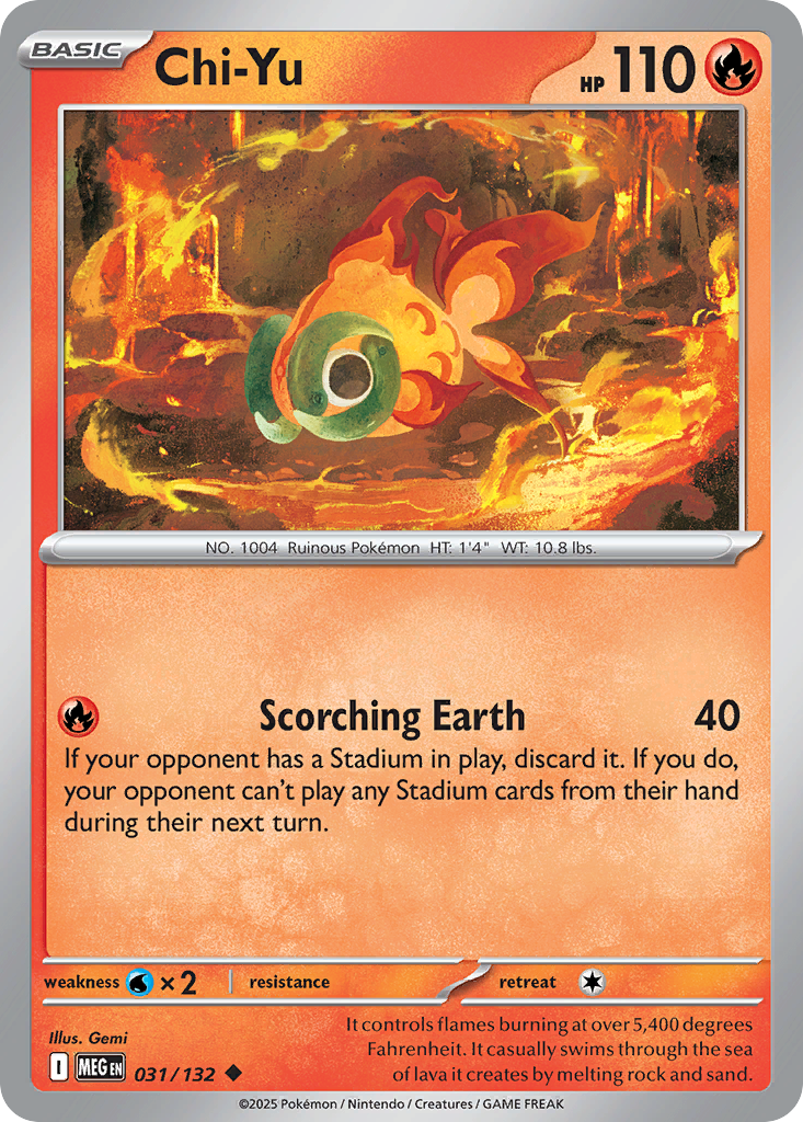 Chi-Yu – Mega Evolution 031/132 Pokémon card