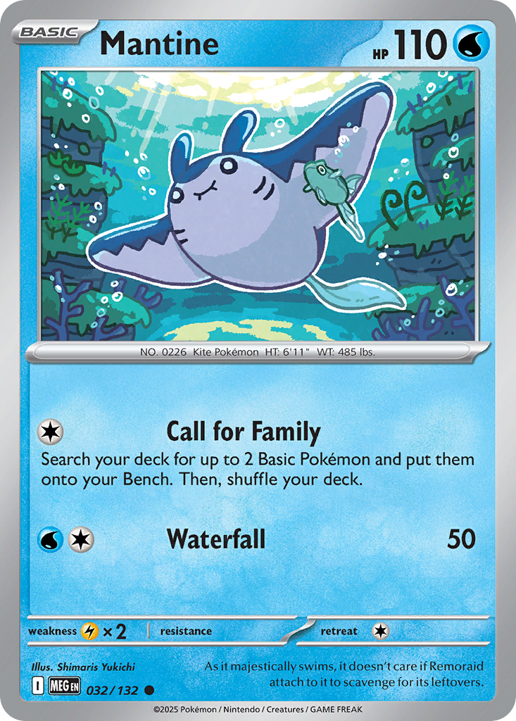 Mantine – Mega Evolution 032/132 Pokémon card
