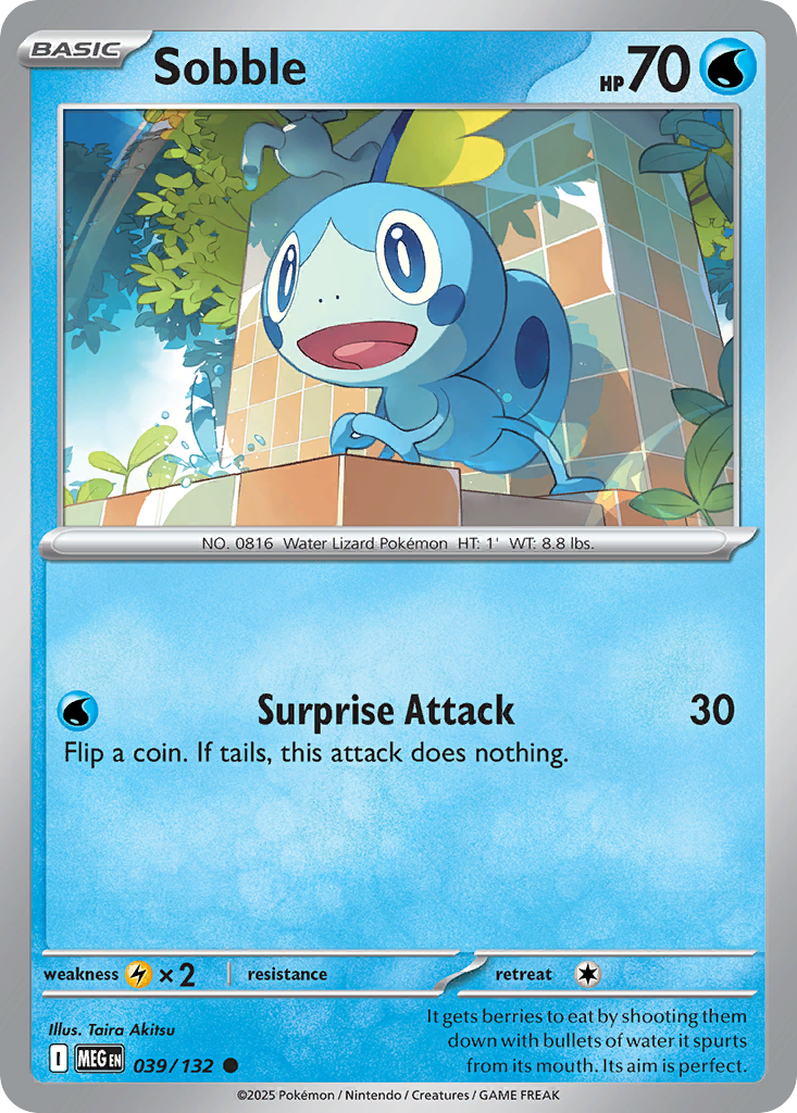 Sobble – Mega Evolution 039/132 Pokémon card