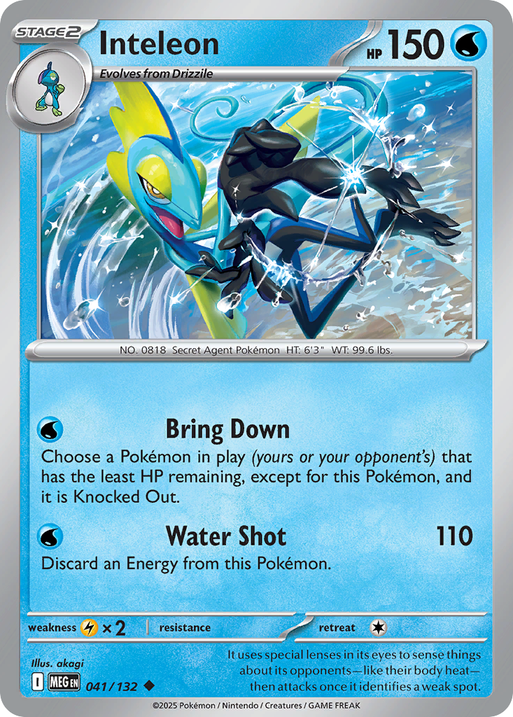 Inteleon – Mega Evolution 041/132 Pokémon card