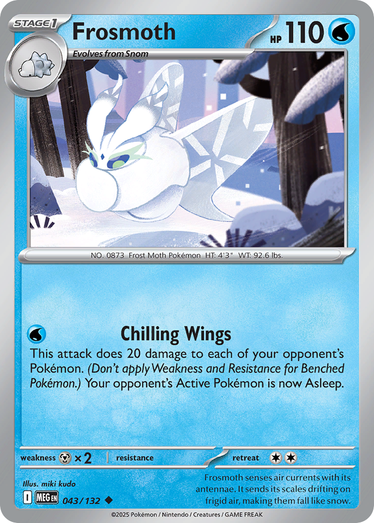 Frosmoth – Mega Evolution 043/132 Pokémon card