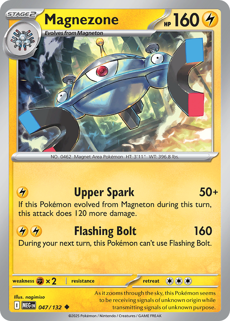 Magnezone – Mega Evolution 047/132 Pokémon card