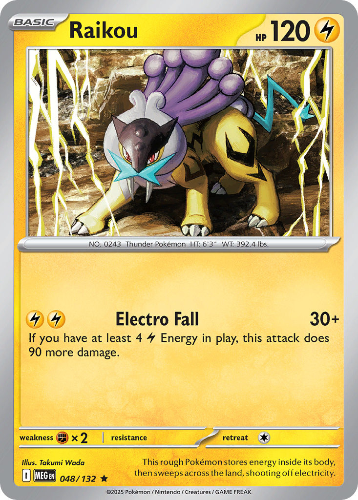 Raikou – Mega Evolution 048/132 Pokémon card