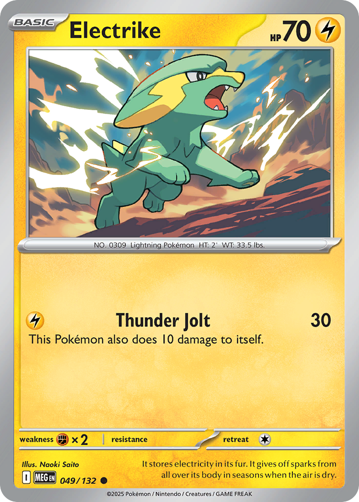 Electrike – Mega Evolution 049/132 Pokémon card