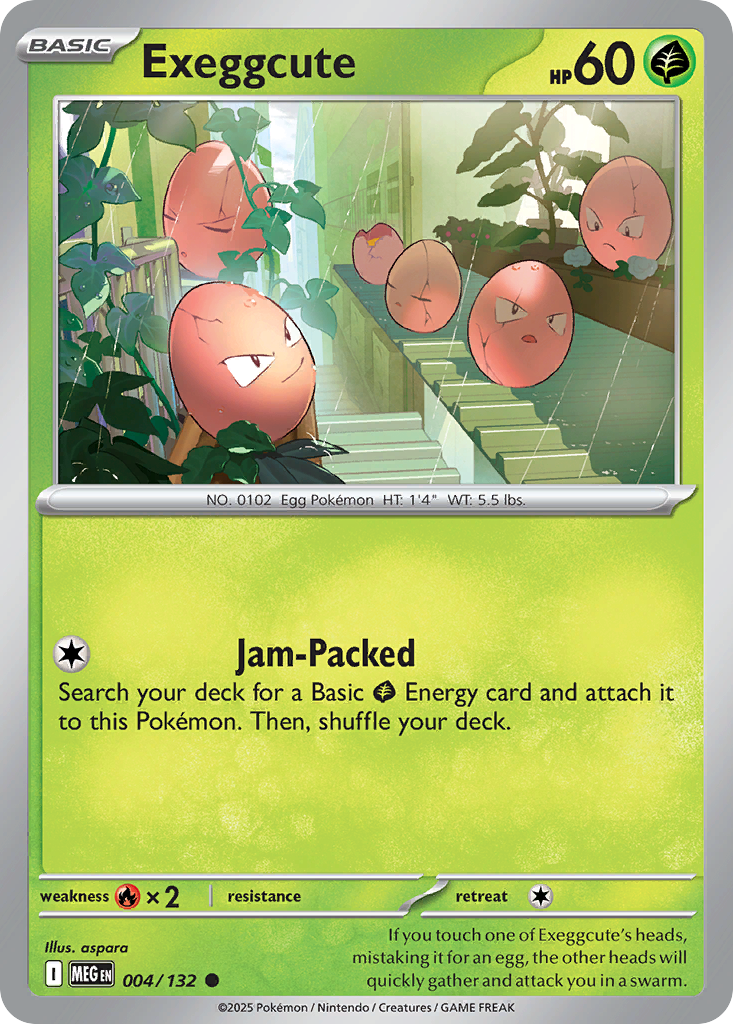 Exeggcute – Mega Evolution 004/132 Pokémon card