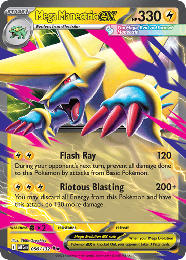 Mega Manectric ex - Mega Evolution 50