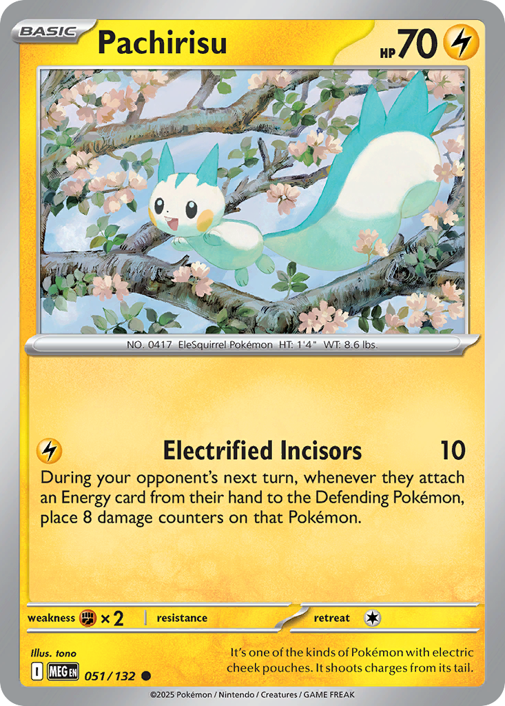 Pachirisu – Mega Evolution 051/132 Pokémon card
