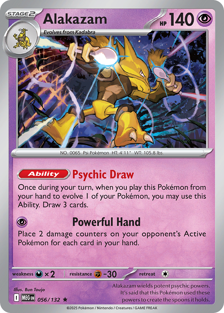Alakazam – Mega Evolution 056/132 Pokémon card