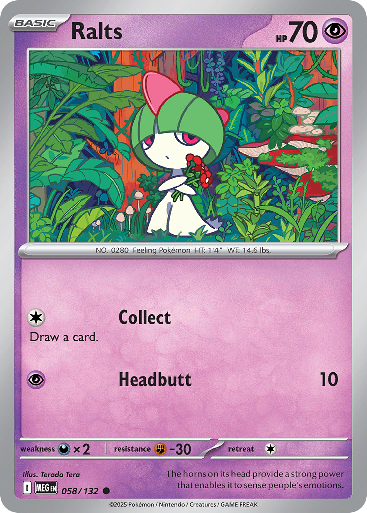Ralts – Mega Evolution 058/132 Pokémon card