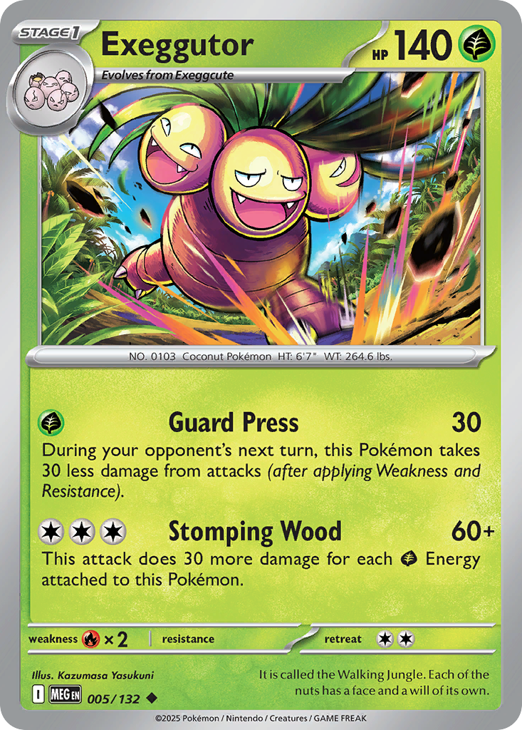 Exeggutor – Mega Evolution 005/132 Pokémon card
