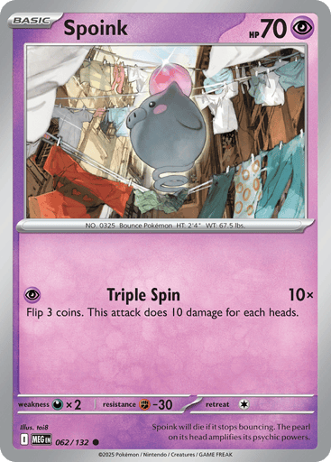 Spoink - Mega Evolution 62