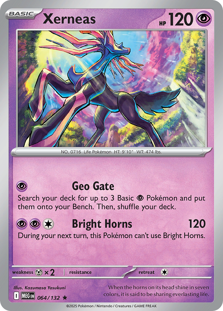 Xerneas – Mega Evolution 064/132 Pokémon card