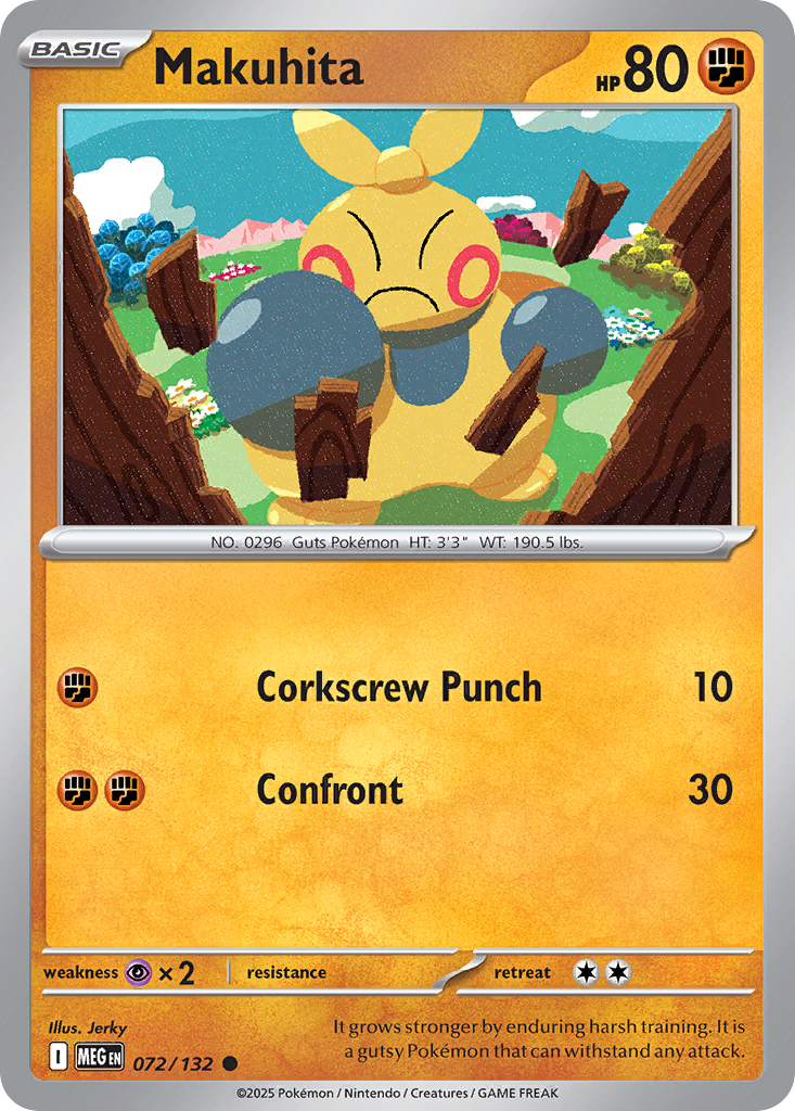 Makuhita – Mega Evolution 072/132 Pokémon card