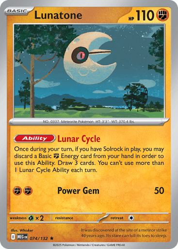 Lunatone - Mega Evolution 74
