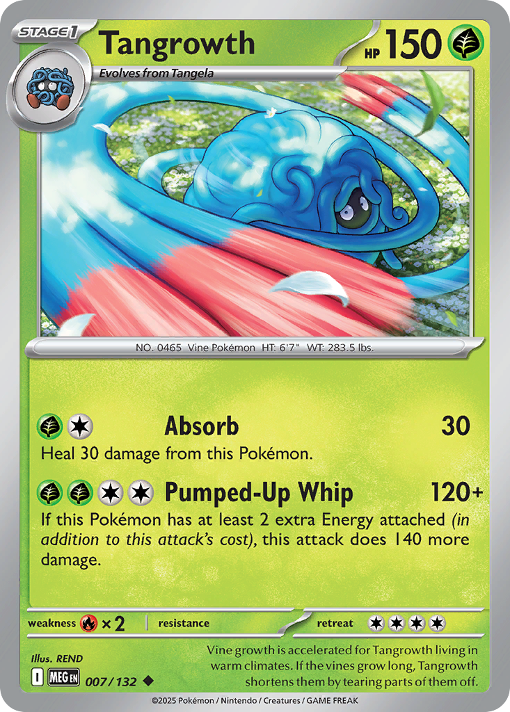 Tangrowth – Mega Evolution 007/132 Pokémon card