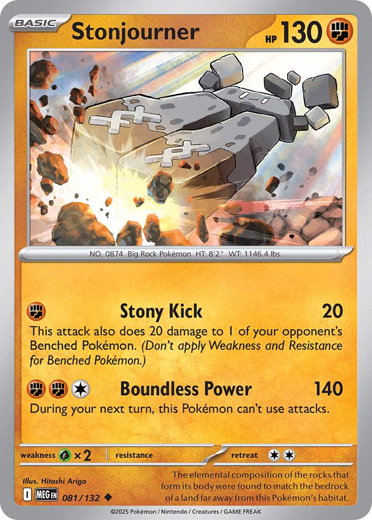 Stonjourner – Mega Evolution 081/132 Pokémon card