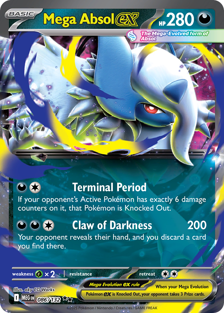 Mega Absol ex – Mega Evolution 086/132 Pokémon card