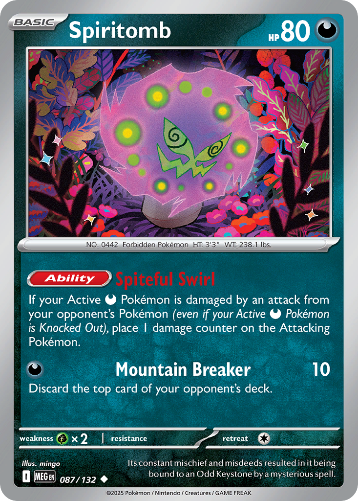 Spiritomb – Mega Evolution 087/132 Pokémon card