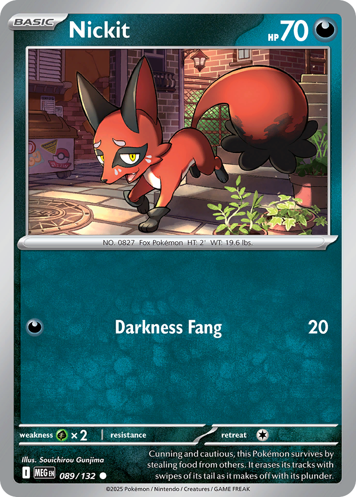 Nickit – Mega Evolution 089/132 Pokémon card