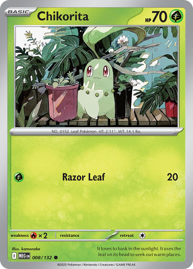 Chikorita – Mega Evolution 008/132 Pokémon card