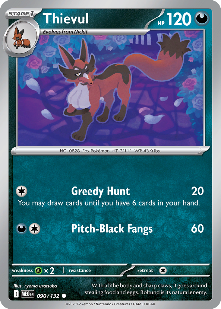 Thievul – Mega Evolution 090/132 Pokémon card