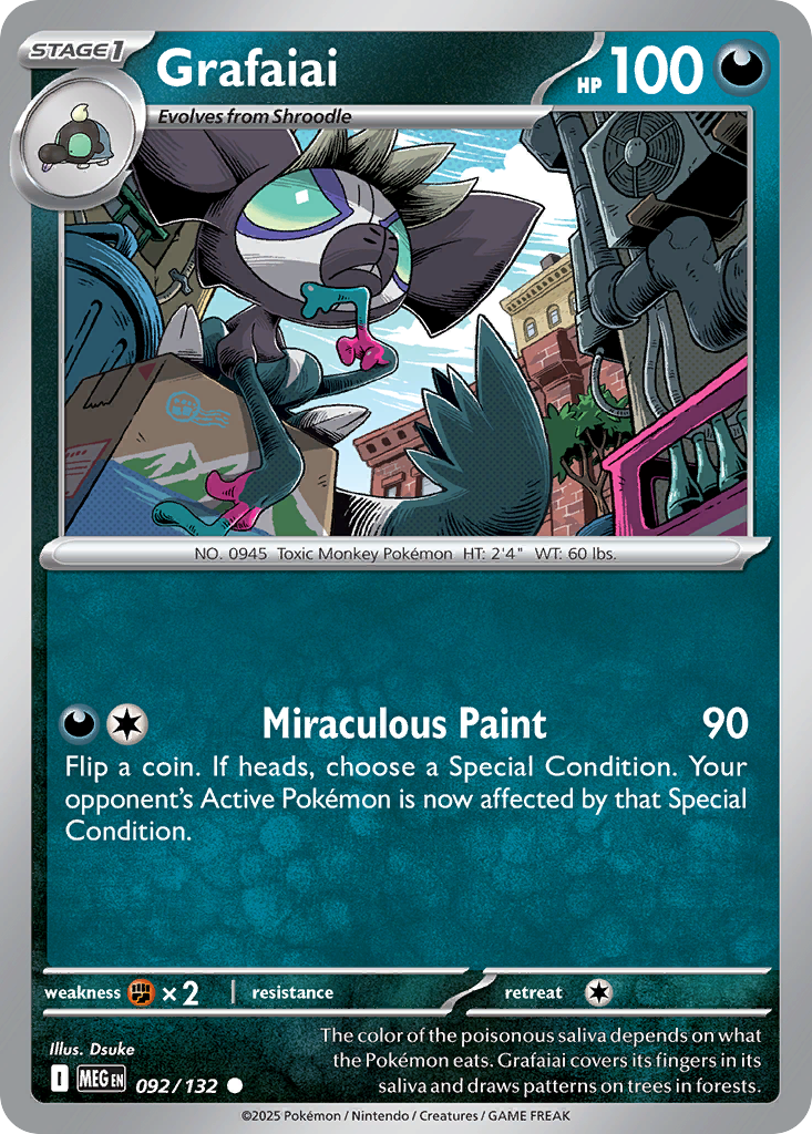 Grafaiai – Mega Evolution 092/132 Pokémon card