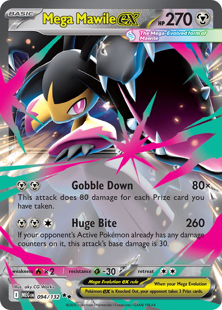 Mega Mawile ex – Mega Evolution 094/132 Pokémon card