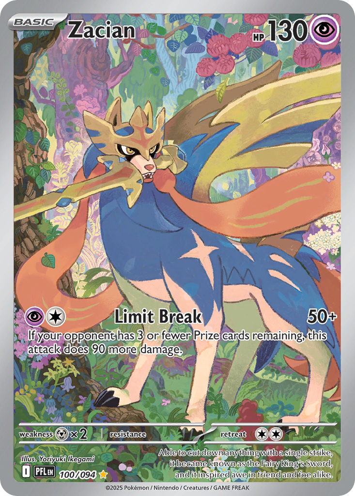 Zacian – Phantasmal Flames 100/094 Pokémon card