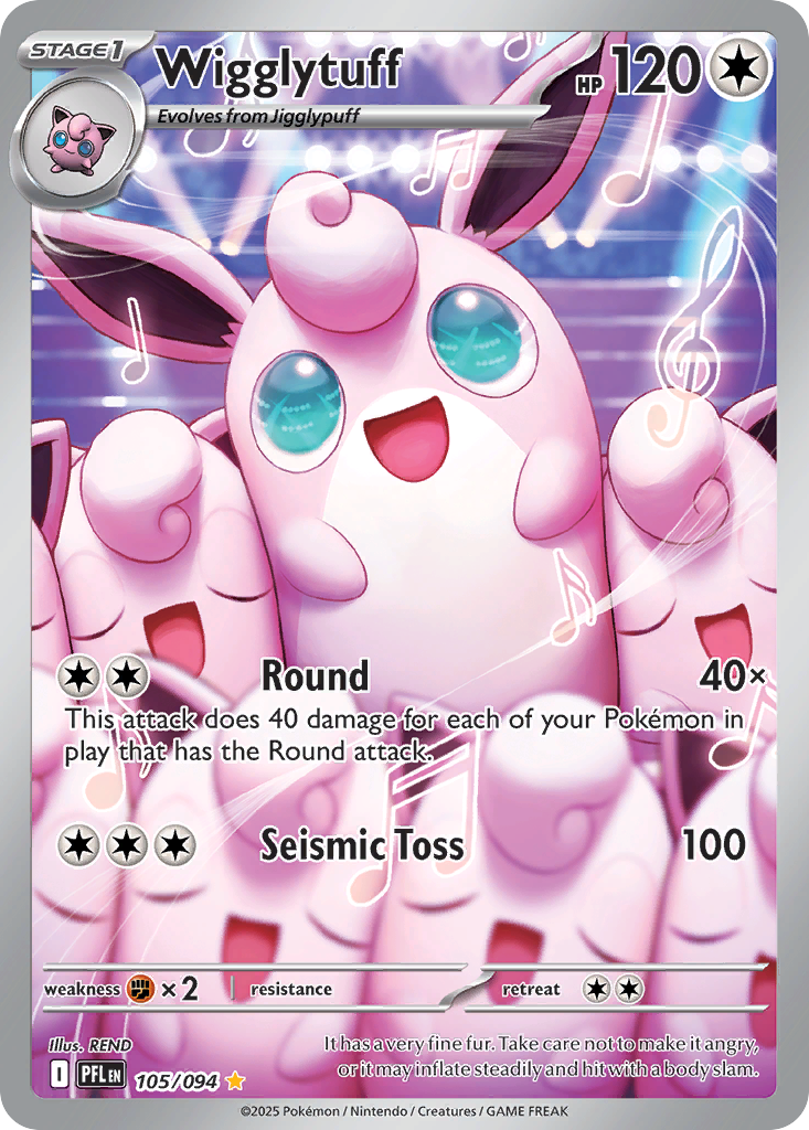 Wigglytuff – Phantasmal Flames 105/094 Pokémon card