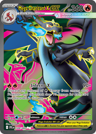 Mega Charizard X ex - Phantasmal Flames 109