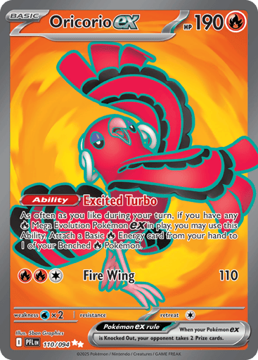 Oricorio ex - Phantasmal Flames 110