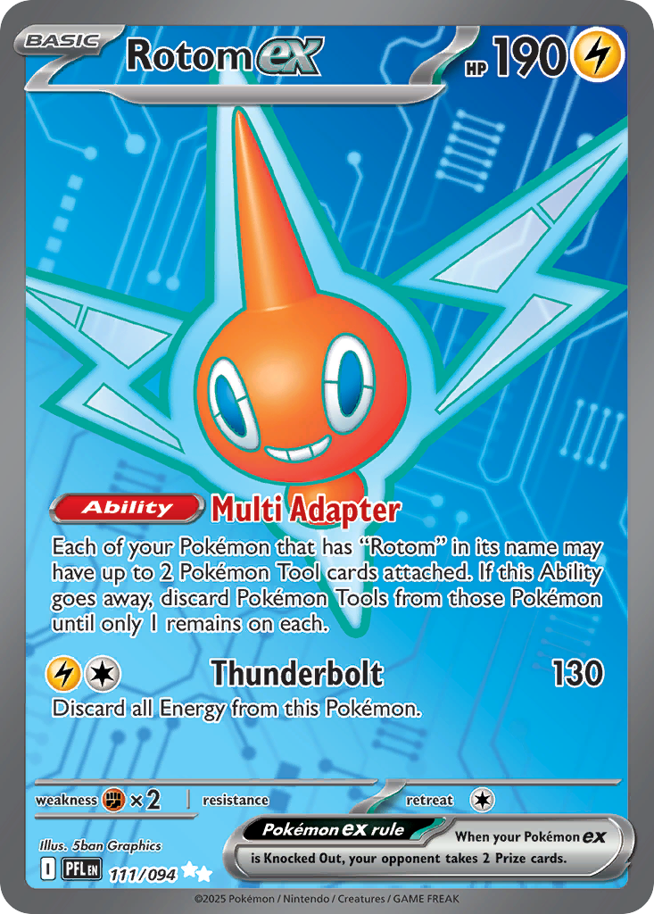 Rotom ex – Phantasmal Flames 111/094 Pokémon card