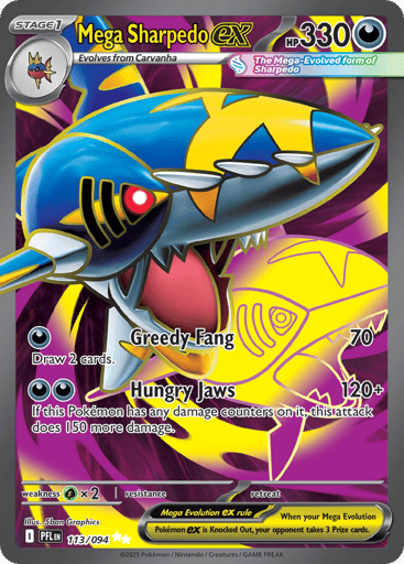 Mega Sharpedo ex - Phantasmal Flames 113