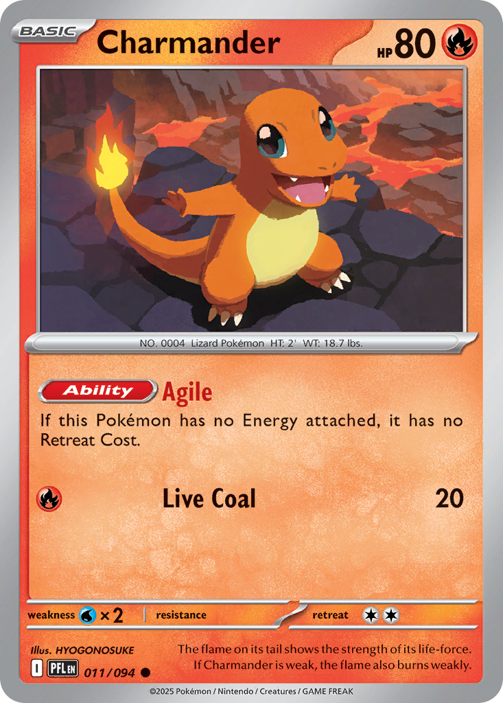 Charmander – Phantasmal Flames 011/094 Pokémon card