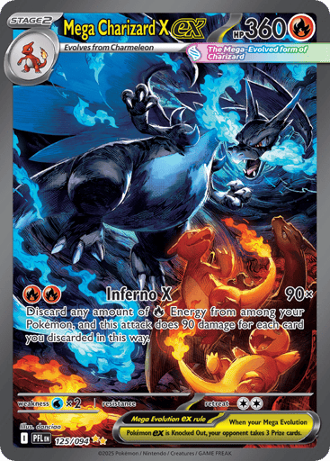 Mega Charizard X ex - Phantasmal Flames 125