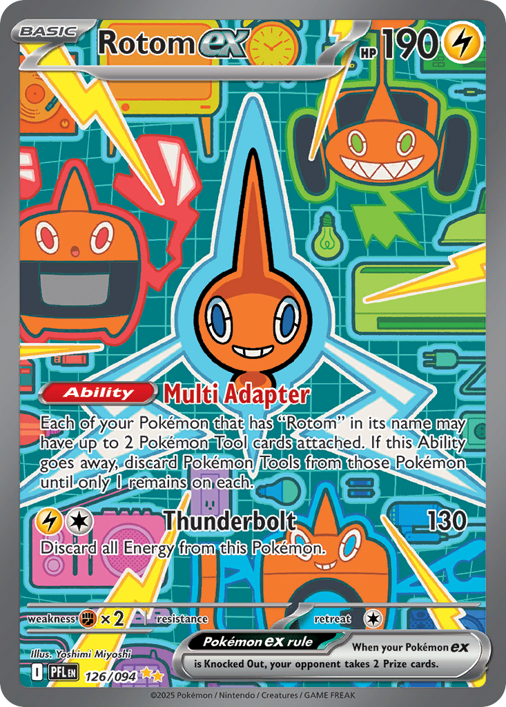 Rotom ex – Phantasmal Flames 126/094 Pokémon card