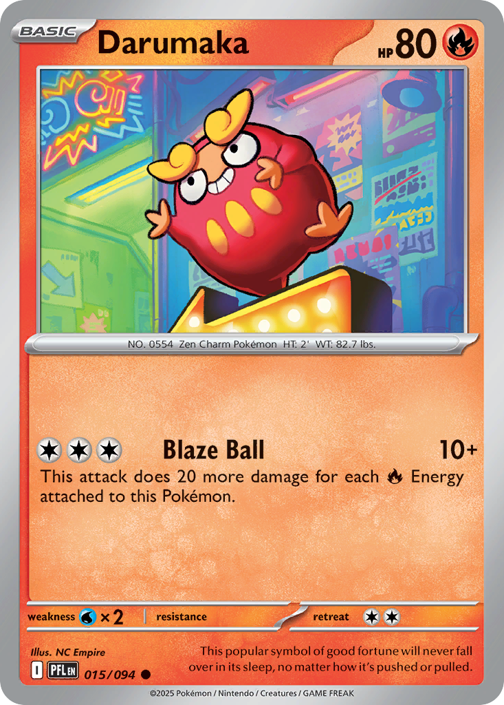 Darumaka – Phantasmal Flames 015/094 Pokémon card