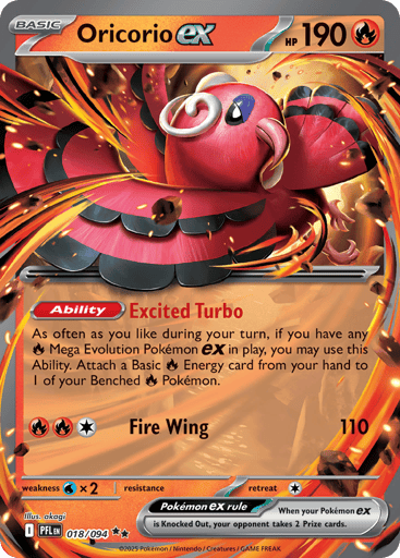 Oricorio ex - Phantasmal Flames 18