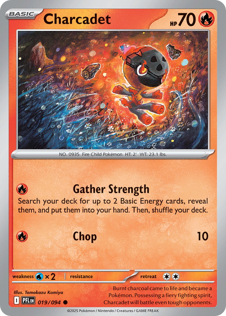Charcadet – Phantasmal Flames 019/094 Pokémon card