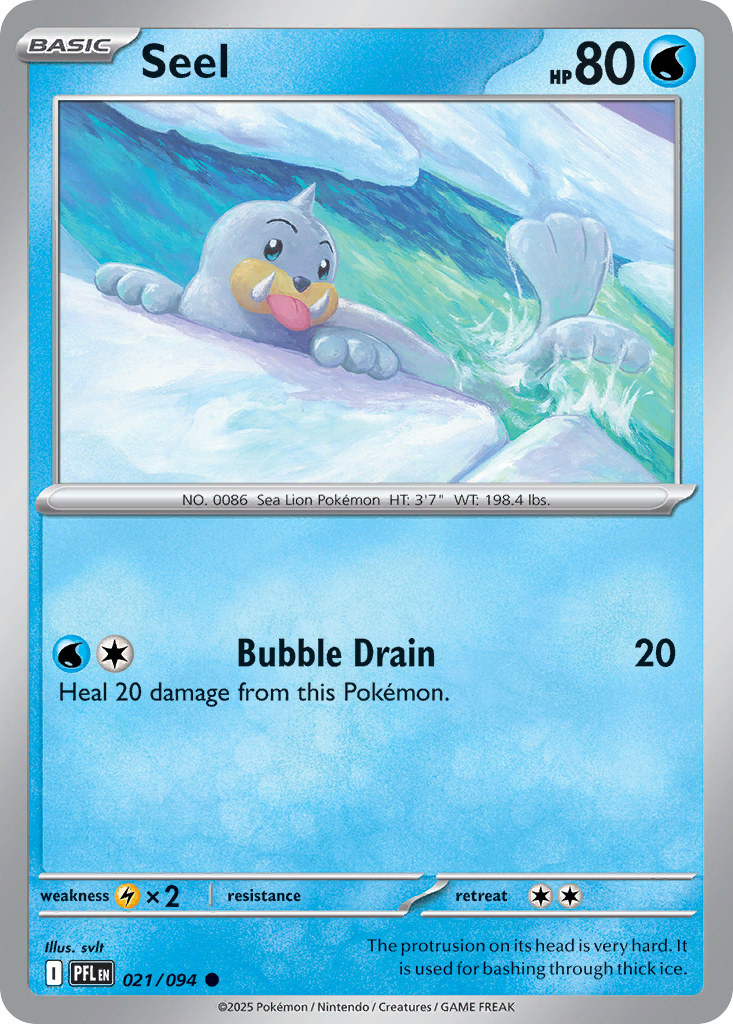 Seel – Phantasmal Flames 021/094 Pokémon card