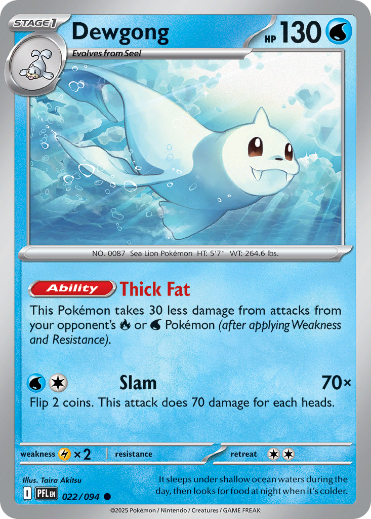 Dewgong – Phantasmal Flames 022/094 Pokémon card