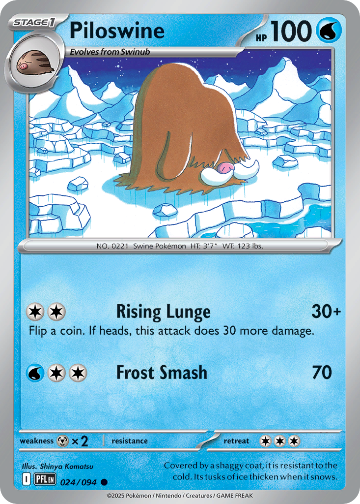 Piloswine – Phantasmal Flames 024/094 Pokémon card