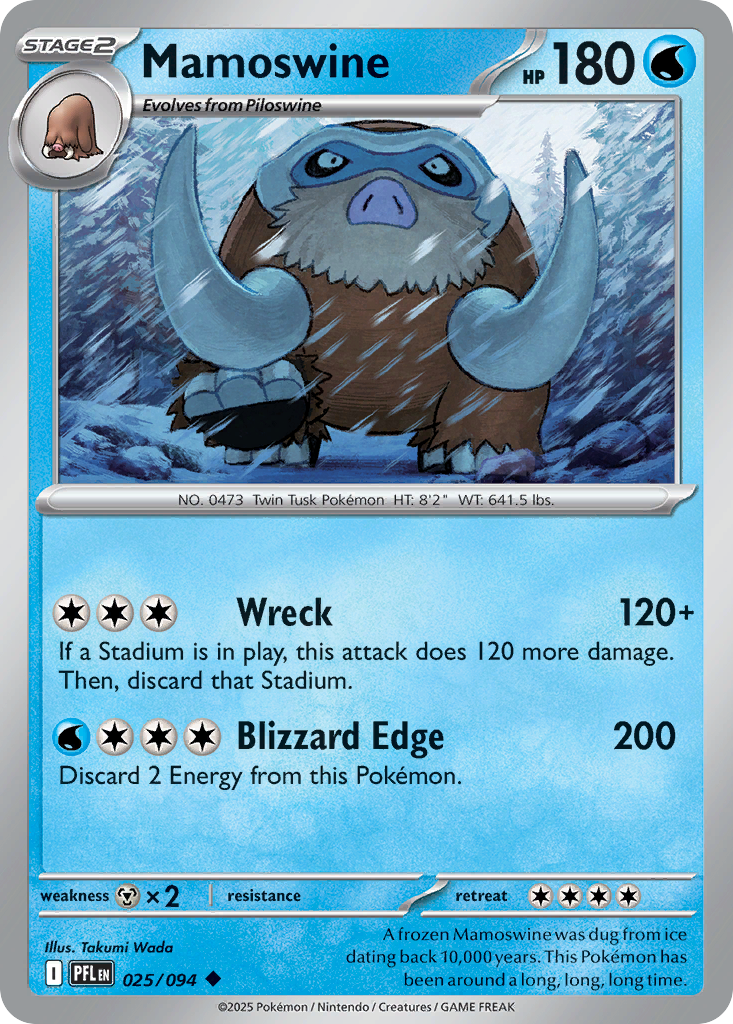 Mamoswine – Phantasmal Flames 025/094 Pokémon card