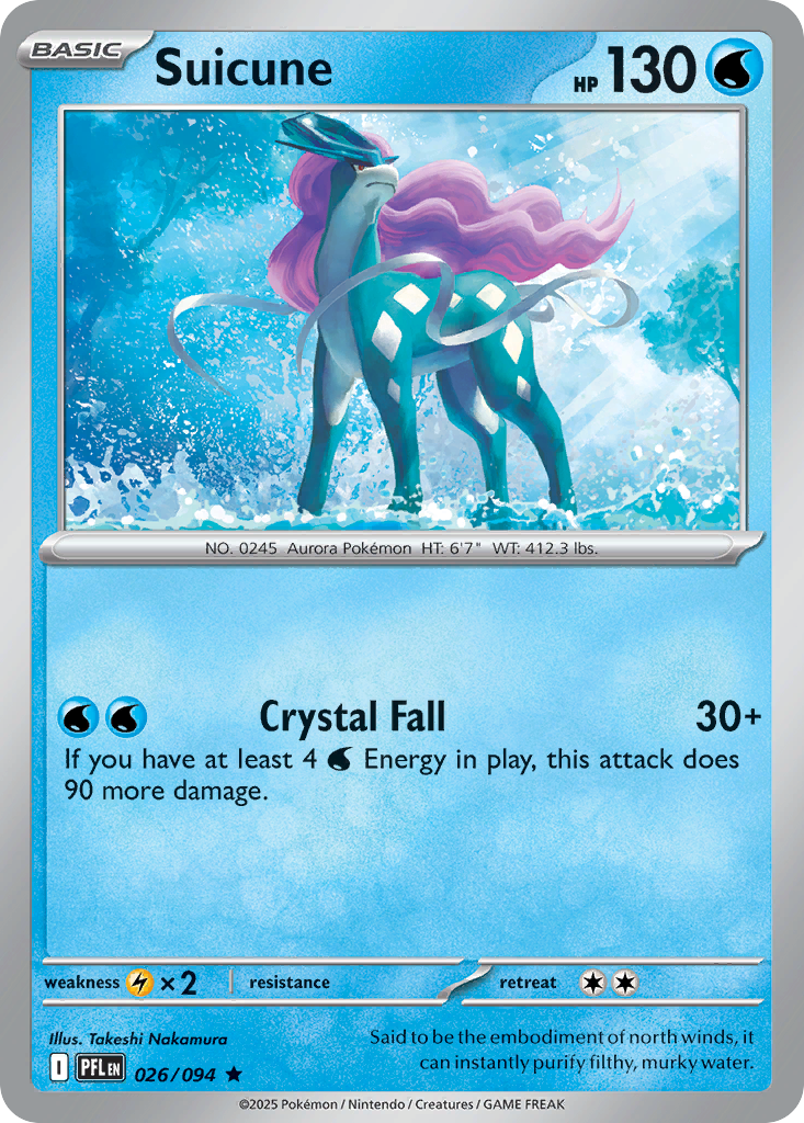 Suicune – Phantasmal Flames 026/094 Pokémon card