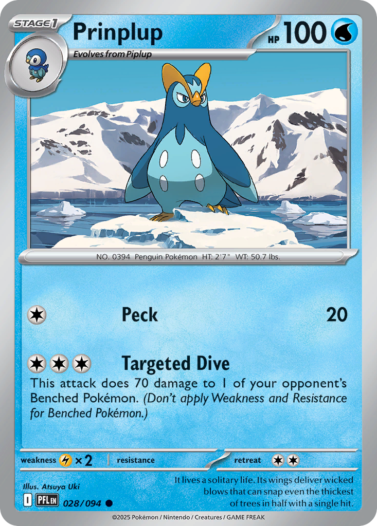 Prinplup – Phantasmal Flames 028/094 Pokémon card